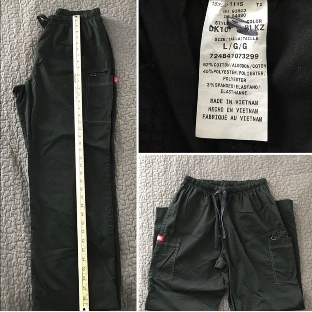 Dickies unisex scrub pants size L